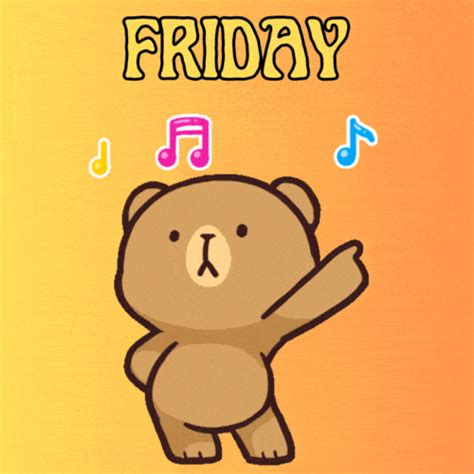 happy friday dance gif|happy friday cute gif.